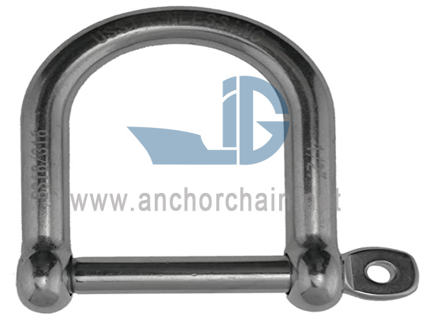 D-Shackle Wide tipas, SS304 ARBA SS316