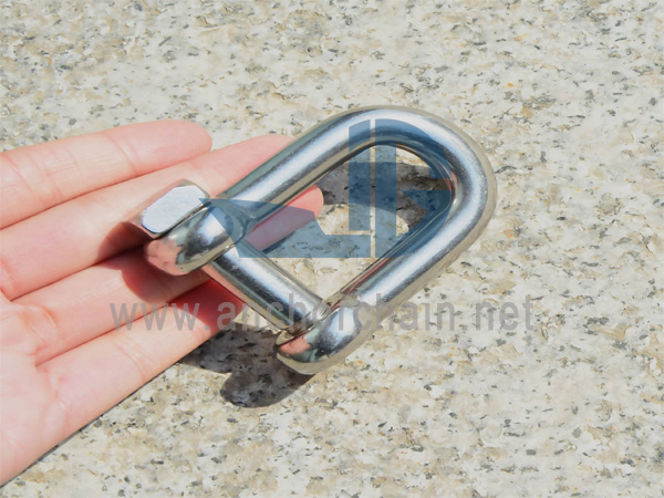 D-shackle (su kvadratiniu galvutės kaiščiu), SS304 ARBA SS316